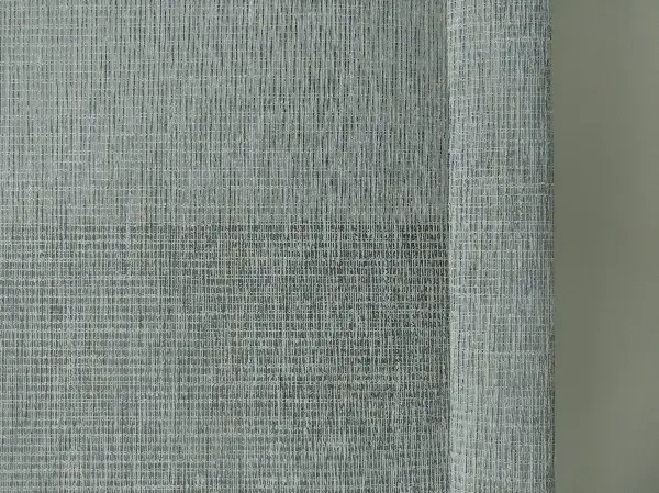 2025 Sezonu - Çiftli Sistem Naturel Keten Tül Stor- Mavi Grimsi