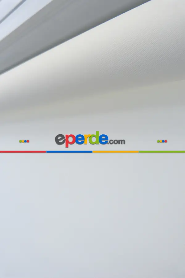 Oturma Odası Stor Perde - Düz Stor Perde Pvc Mat Ekru - Yıkanabilir Stor- Ekru