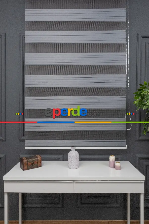 Zebra Perde - Geniş Pileli Zebra Perde