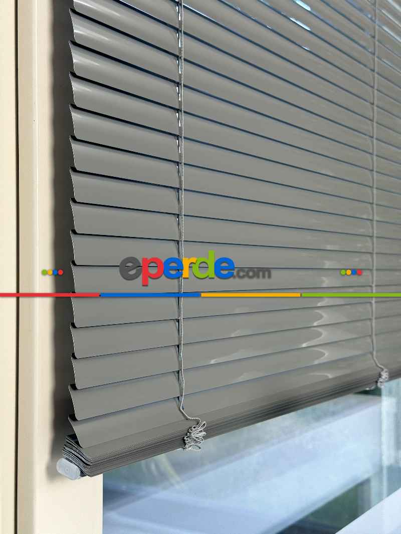 Koyu Gri Antrasit Alüminyum Jaluzi Perde - 25mm