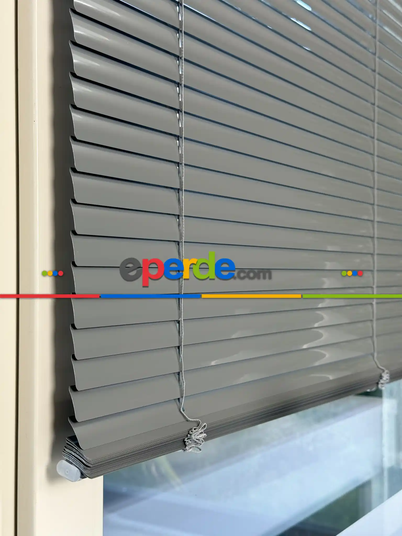 Koyu Gri Antrasit Alüminyum Jaluzi Perde - 25mm