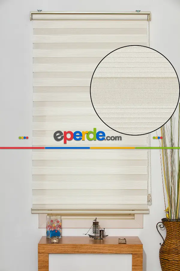 #üreticifirma %40 Indirimli !!! Krem Dar Pliseli Zebra Perde Ozel Fiyat- Krem