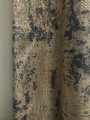 Antrasit Gri Bej Tonlarında Desenli Jakar Fon Perde En 150 Cm