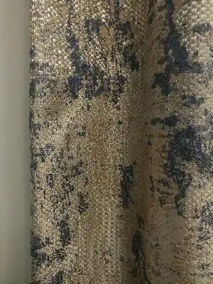 Antrasit Gri Bej Tonlarında Desenli Jakar Fon Perde En 150 Cm