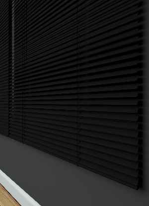 Siyah - Alüminyum Jaluzi Perde - Kalınlığında