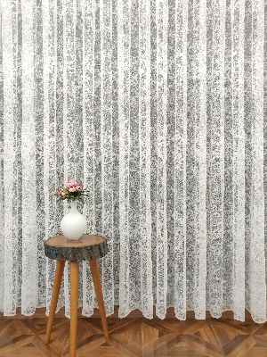 Fransız Dantel Tül Perde- Ekru Bt1509