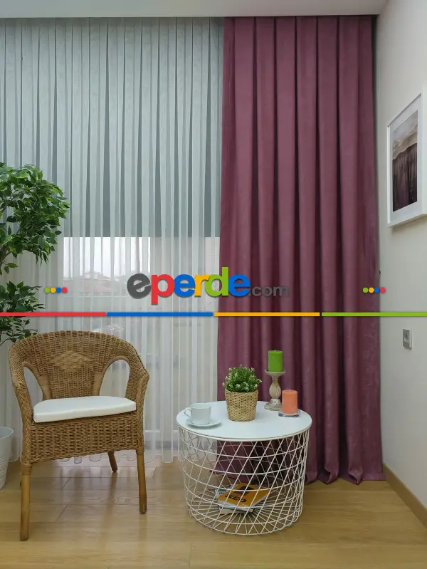 Soft Ğül Kurusu Fon Perde (150)- Gül Kurusu Açık