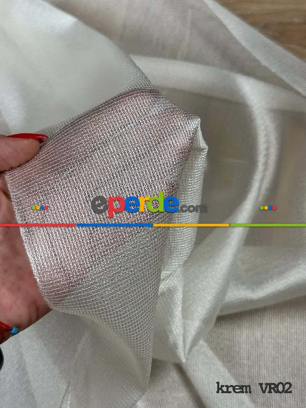 Salon - 6 Farklı Renk Tül Perde, Ağır Gramajlı Premium Seri, Kurşunlu Tül