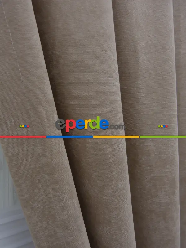 Açık Vizon - Düz Fon Perde (180)- Açık Vizon