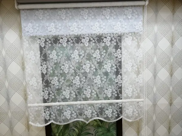 Çifli Sistem Tül Ve Stor Perde Bdz ( 818 )- Beyaz