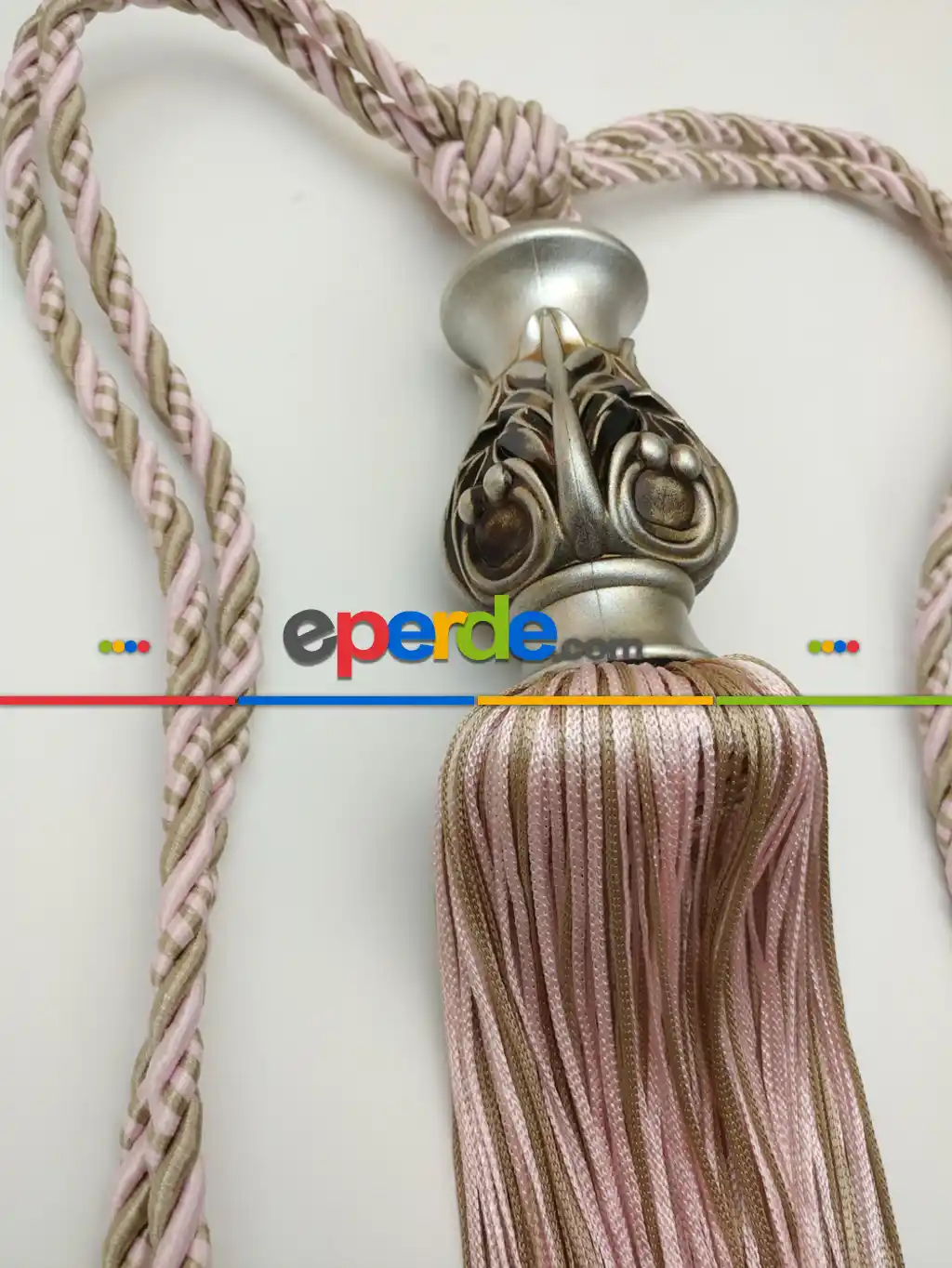Fon Bağı Braçol Çift Renkli Pembe-kahve- Kahverengi-pembe