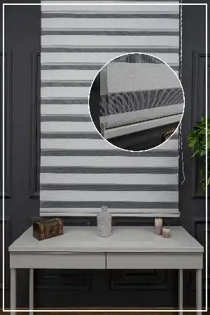 Zebra Perde - Düz Zebra Perde Kalın Dokulu
