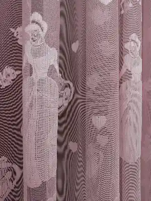 Pembe Kız Çocuk Odası Tül Perde Sindirella- Pembe