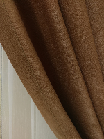 Soft Koyu Kahve Fon Perde Geniş En (285)- Kahve Taba