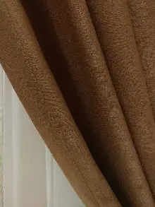 Soft Kakao Rengi Fon Perde Geniş En (285)- Kakao