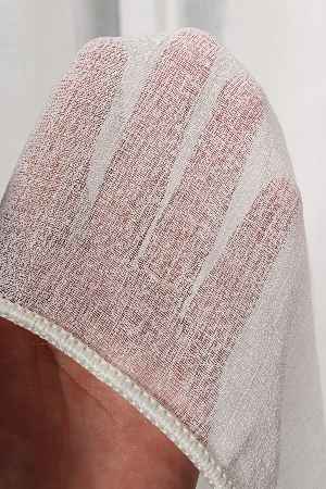 Orjinal Naturel Keten Düz Tül Perde