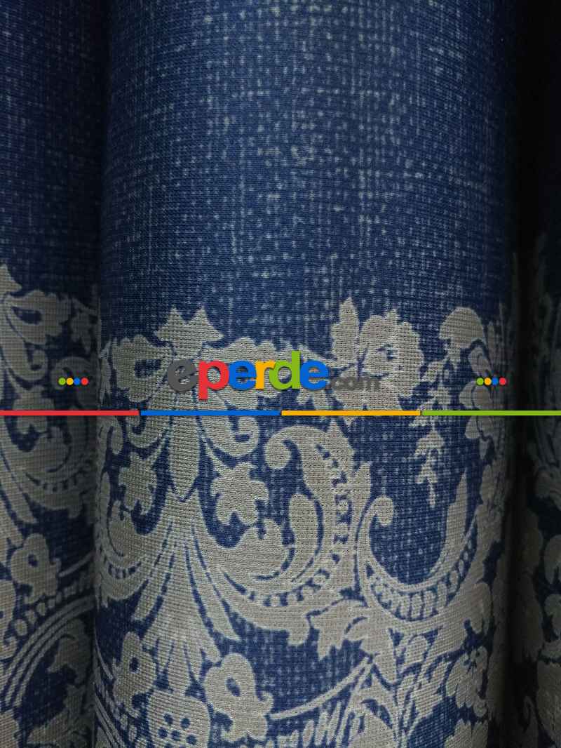 Lens Akıllı Dikey Tül Perde Antik-52- Çok Renkli 2