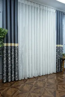 Lens Akıllı Dikey Tül Perde Koza-34- Çok Renkli 2