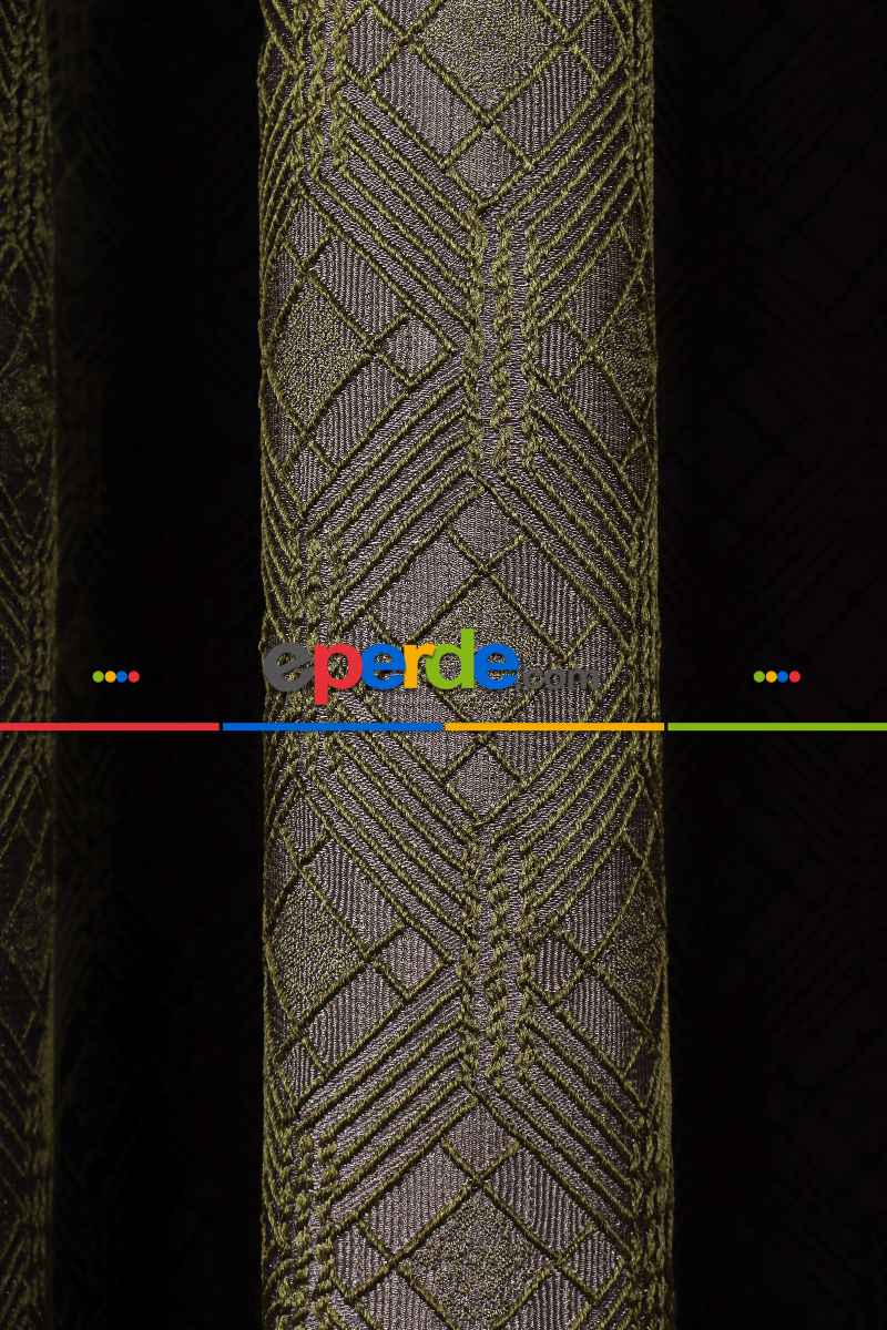 Yatak Odası Fon Perde - S Pile Dökümlü Jakar Dokuma Fon Perde