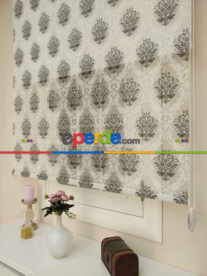 Mutfak Tül Stor Perde - Çiftli Sistem- Siyah