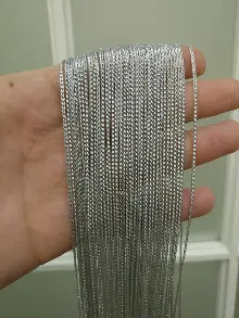 İp Perde - Gri Renk İnce Zincir Serisi İp Perde (beyaz, Krem, Gri, Kırmızı, Bordo, Siyah, Mavi, Pembe, Sarı)- Gri-füme-antrasit