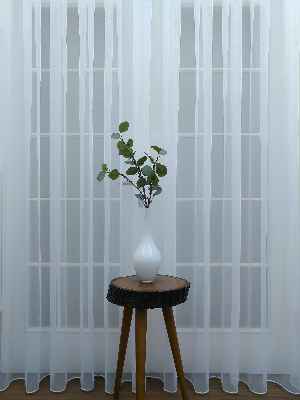 Salon Tül - Dönergücü Pırıltı Zemin Tül Perde Beyaz Renk 1.kalite- Beyaz