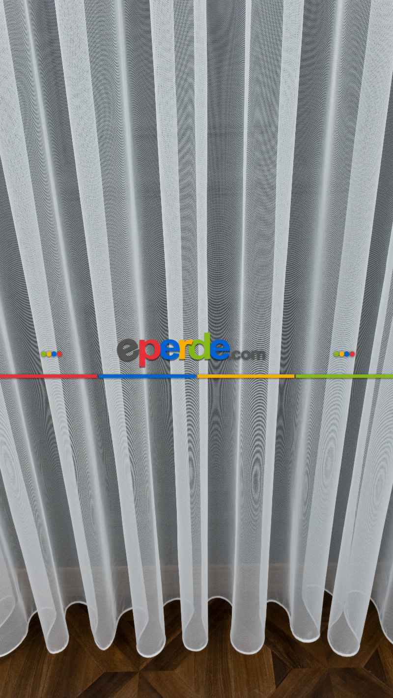 Çocuk Odası - Grek Tül Düz Zemin Dökümlü Ekru Tül- Ekru