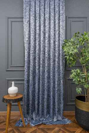 Desenli Jakar Fon Perde