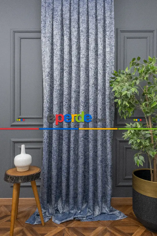 Desenli Jakar Fon Perde