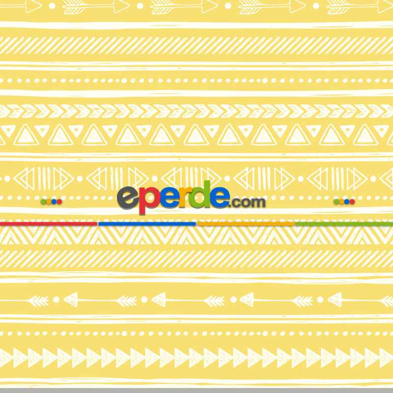 Spor Mutfak Perdesi Kanat Fon Perde Desenli- Sarı