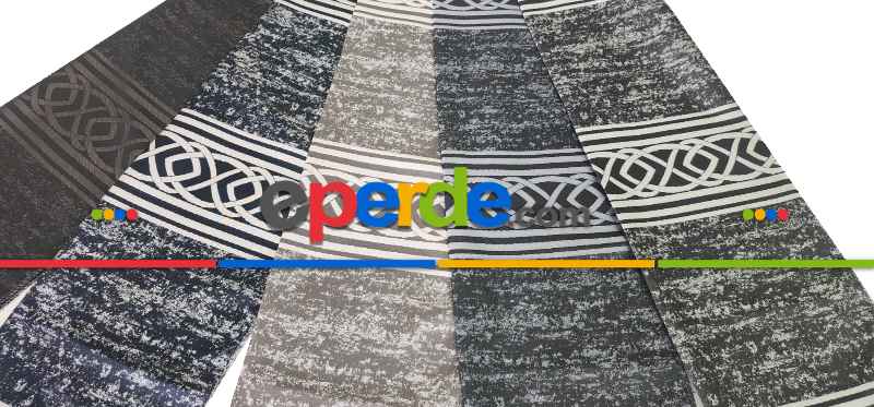 Siyah Gri, Taç Bordürlü Pano Fon Perde, Adet Fiyatıdır, İstediğiniz Boy Ölçüsünde Dikilir, Eni 70 İla 100cm Arası Seçenekler, Sık Piledir 70cm X 290cm 