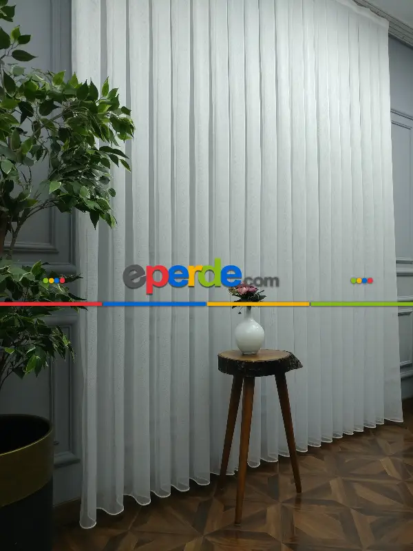 Salon Tül Perde - 2021 Sezonu - Düz Tül - Zemin Efektli Tül - Zırh Tül - Ütü İstemez- Ekru