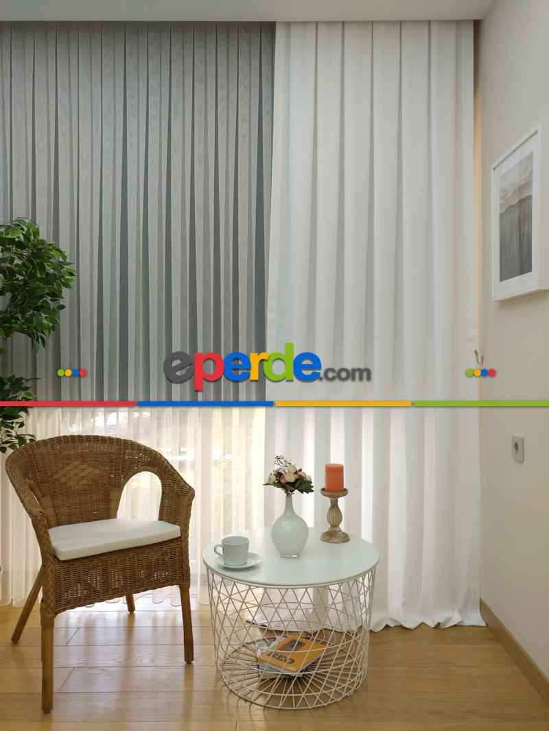Soft Fon Perde- Beyaz