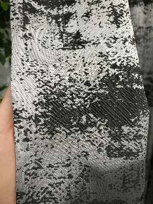 Jakar Dokuma - Spor Desenli Fon Perde- Siyah-gri Açık