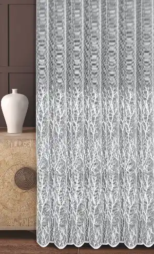 Ağaç Desenli Bahar Dalı Örme Tül Perde 1. Kalite
