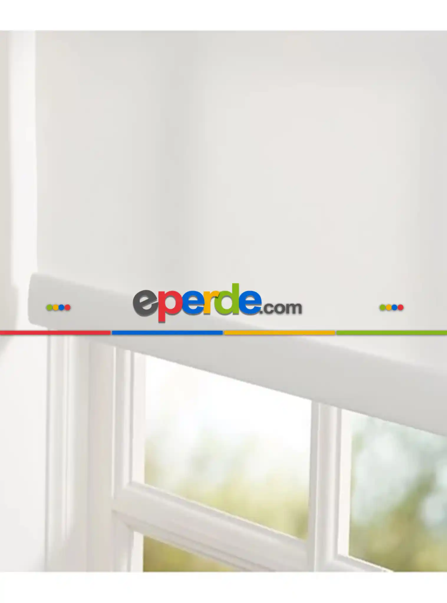 Brillant Beyaz Stor Perde- Beyaz