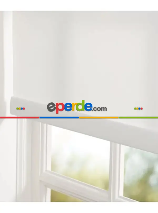 Brillant Beyaz Stor Perde- Beyaz