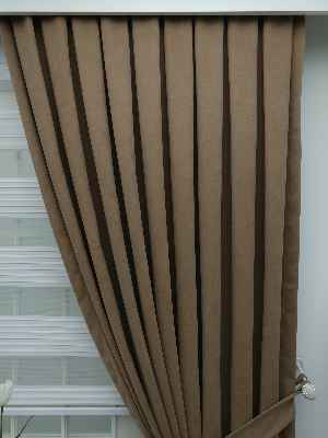 Fon Perde - Kahve (fon Demiri Hediyeli)- Kahverengi