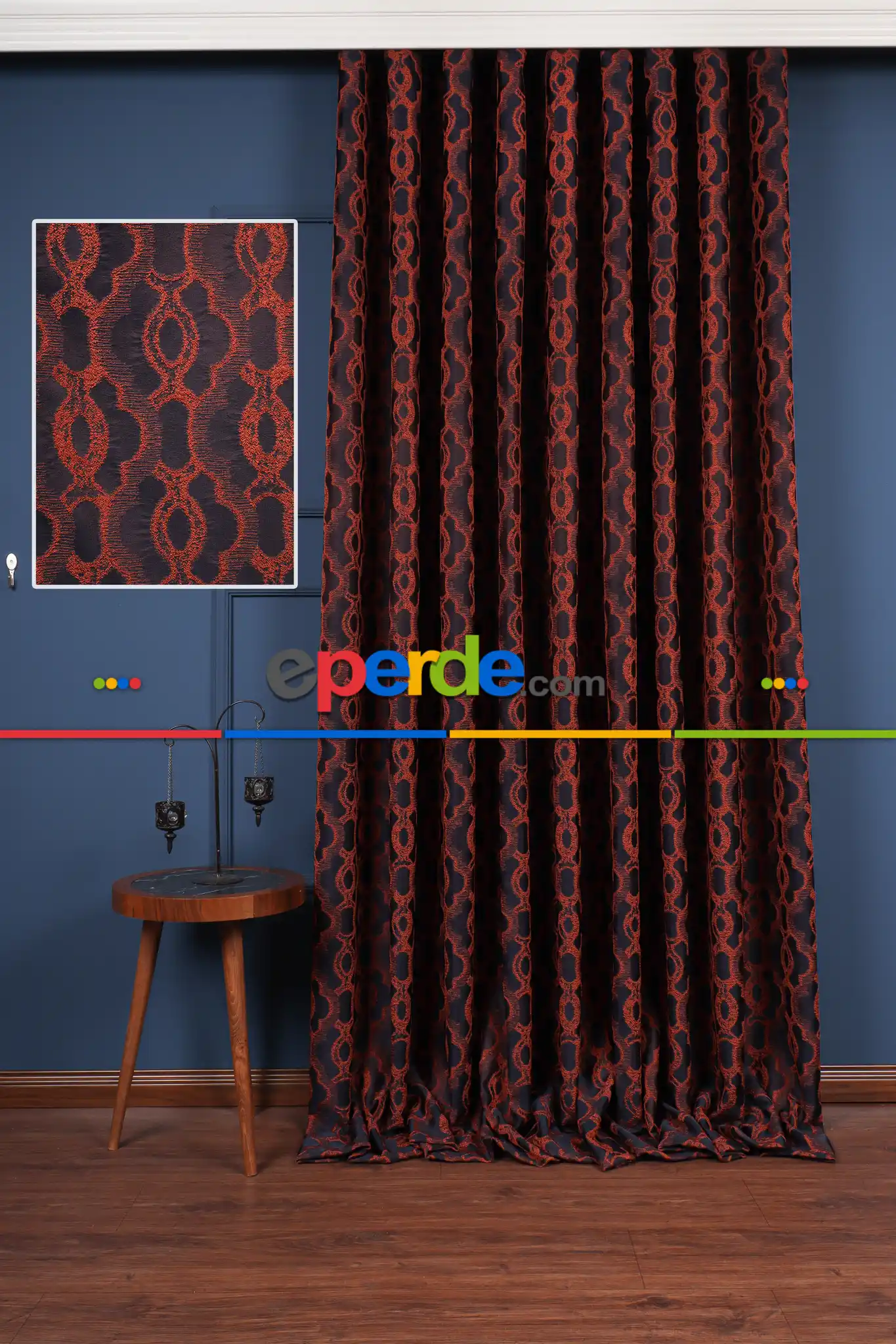 Yatak Odası Fon Perde - S Pile Dökümlü Jakar Dokuma Fon Perde