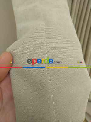 Bej Rengi - Düz Fon Perde ( Dökümlü Fon Perde)- Bej