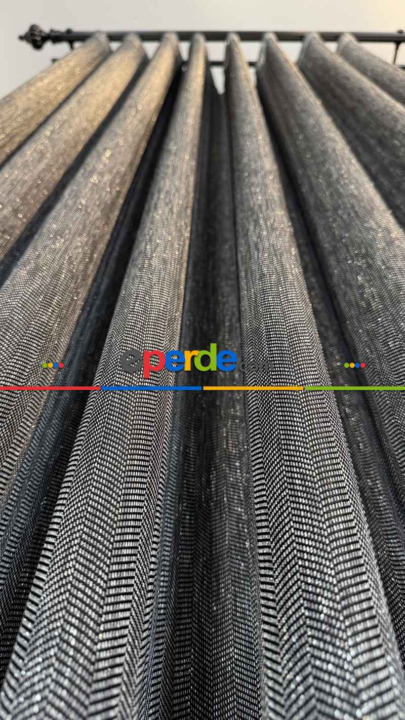 Premium Simli Jakar Dokuma Fon Perde