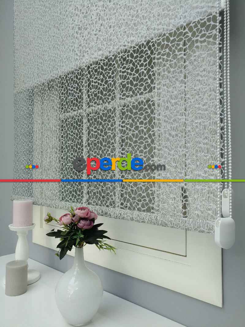 Çiftli Sistem Dantel Stor- Siyah-gri-füme-antrasit