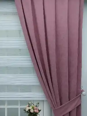 Pembe - Düz Fon Perde- Pembe