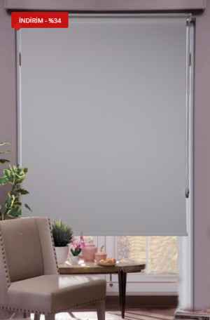 Beyaz Karartma Stor Perde- Beyaz