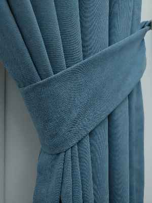 Mavi - Düz Fon Perde- Mavi