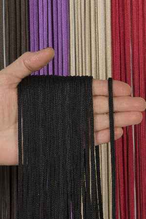 Jumbo Zincir Serisi İp Perde Siyah- Siyah