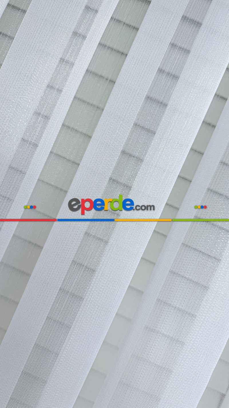 Yatak Odası - Ekru Simli Bambu Tül Perde - İpek Yumuşaklığında Armür Tül Perde