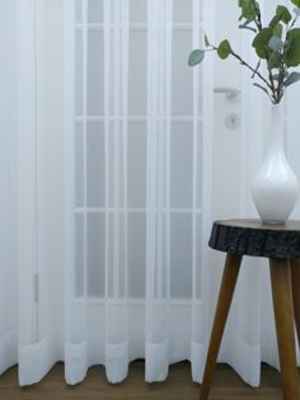 Düz Tül Perde (ekru Geniş En)- Beyaz-ekru