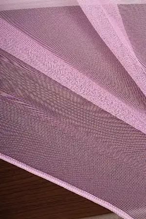 Grek Pembe Renk Düz Tül Perde Pa 7068 - Kurşunlu Tül