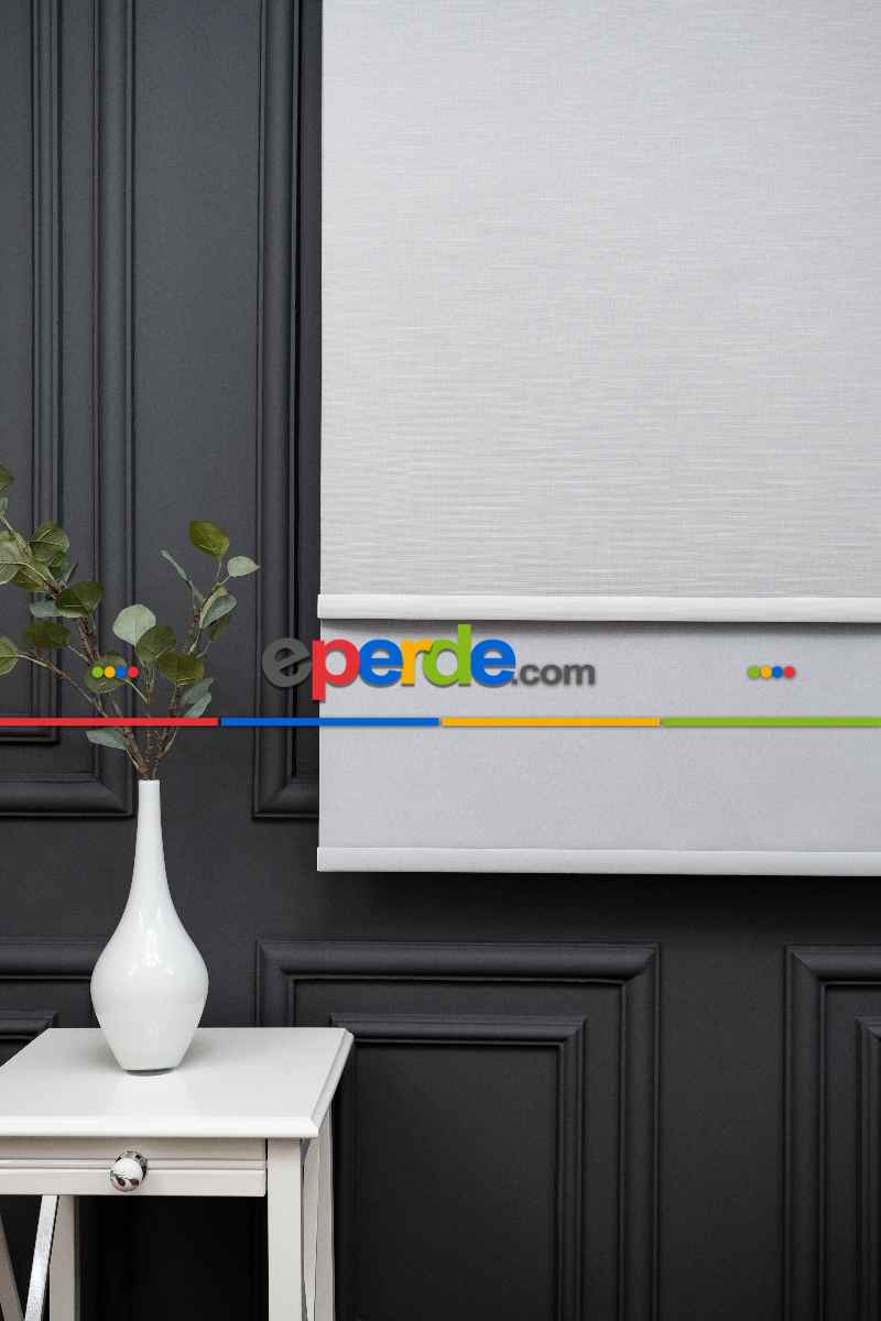 Foldet Keten Tül Ekru